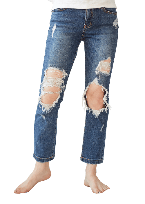 Men Skinny Mid Rise Blue Jeans