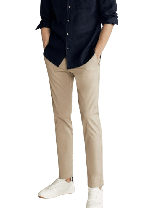 Men Boot-Leg Mid Rise Light Blue Jeans