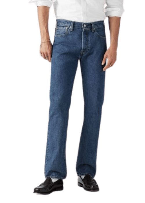 Men Tapered Fit Mid Rise Dark Blue Jeans
