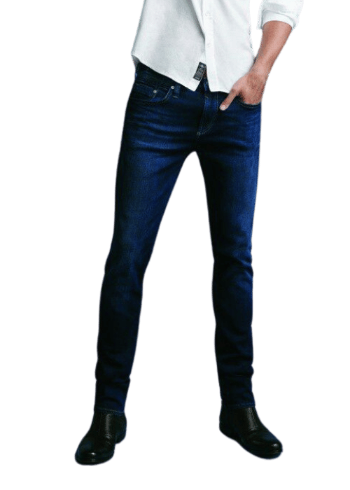Men Boyfriend High Rise Black Jeans