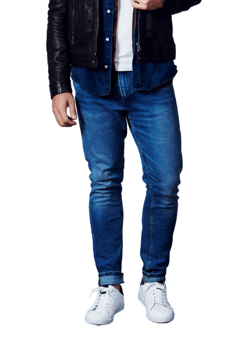 Men's Loose Baggy Fit Cargo Carpenter Jeans with 6 Pockets Non-Stretchable